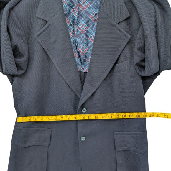 Classic Navy Worsted Wool Blazer 42R - Picture 8 of 13